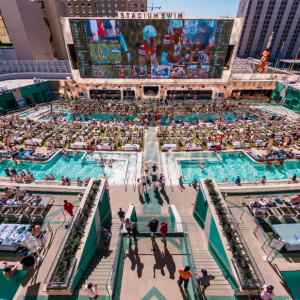 College football at Circa Las Vegas Stadium Swim